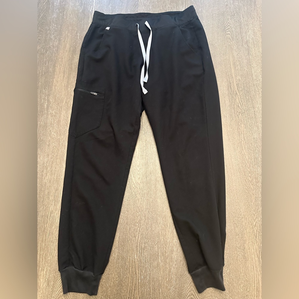 Figs Black Jogger Scrub Pants